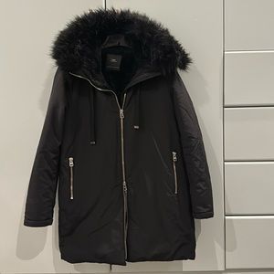 Zara parka with fur hood